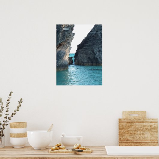 Horseshoe Beach Bermuda Poster (Küche)