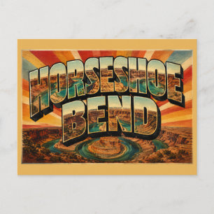 Horseshoe Bend Arizona Fluss Canyon Kunst Postkarte