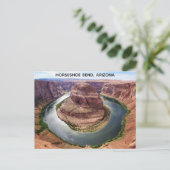 Horseshoe Bend Arizona Foto Postkarte (Stehend Vorderseite)
