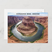 Horseshoe Bend Arizona Foto Postkarte (Vorne/Hinten)