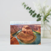 Horseshoe Bend Arizona Postkarte (Stehend Vorderseite)