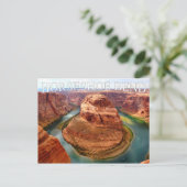 Horseshoe Bend Arizona Postkarte (Stehend Vorderseite)