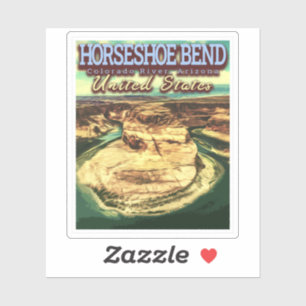 HORSESHOE BEND - COLORADO RIVER - ARIZONA USA AUFKLEBER