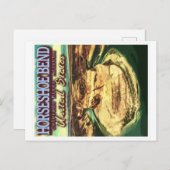 HORSESHOE BEND - COLORADO RIVER - ARIZONA USA POSTKARTE (Vorne/Hinten)