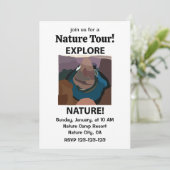 Horseshoe Bend Entdecken Sie die Natur Horseshoe B Einladung (Stehend Vorderseite)