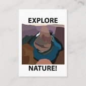 Horseshoe Bend Entdecken Sie die Natur Horseshoe B Visitenkarte (Vorderseite)