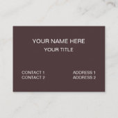 Horseshoe Bend Entdecken Sie die Natur Horseshoe B Visitenkarte (Rückseite)