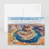 Horseshoe Bend Grand Canyon Nationalpark Postkarte (Vorne/Hinten)
