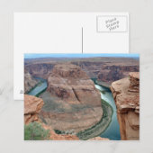 Horseshoe Bend in Arizona Postkarte (Vorne/Hinten)