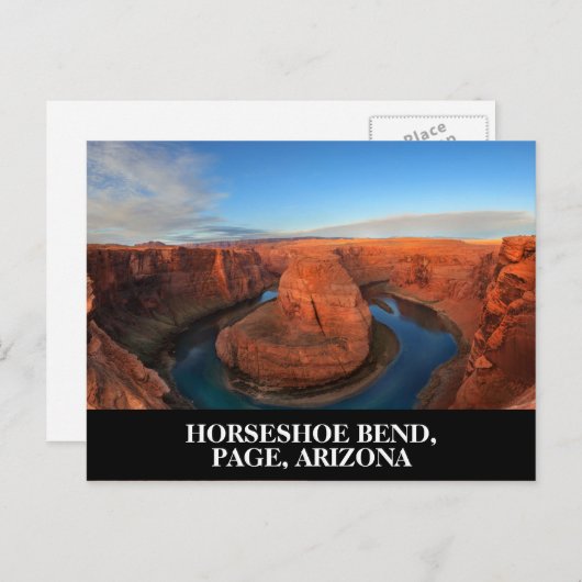 Horseshoe Bend in Page, Arizona Südwest USA Postkarte (Vorne/Hinten)