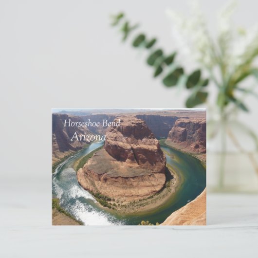 Horseshoe Bend Postkarte (Stehend Vorderseite)