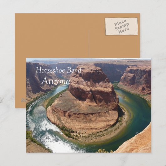 Horseshoe Bend Postkarte (Vorne/Hinten)