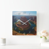 Horseshoe bend quadratische wanduhr (Zuhause)