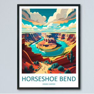 Horseshoe Bend Reise Druck Wandkunst Horseshoe Ben Poster