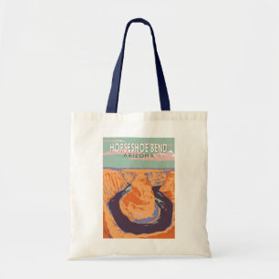 Horseshoe Bend Reise Kunst Vintage Tragetasche