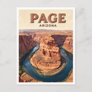 Horseshoe Bend Seite Arizona Postkarte