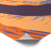 Horseshoe Bend Travel Art Vintag Poster (Ecke)