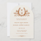 Horseshoe Cactus Western Arch Foto Save the Date Einladung (Vorderseite)