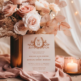 Horseshoe Cactus Western Country Boho Wedding Einladung