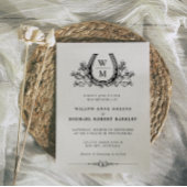 Horseshoe Cactus Western Foto Hochzeit Einladung