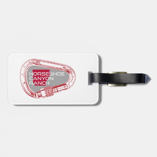 Horseshoe Canyon Ranch Arkansas Klettersteig Carab Gepäckanhänger (Rückseite horizontal)