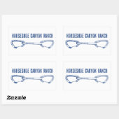 Horseshoe Canyon Ranch Arkansas Klettersteig Rechteckiger Aufkleber (Blatt)