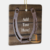 Horseshoe Cowboy Hat Keramikornament (Rechts)