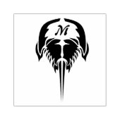 Horseshoe Crab im Stil der Tribal Tattoo Gummistempel (Prägung)