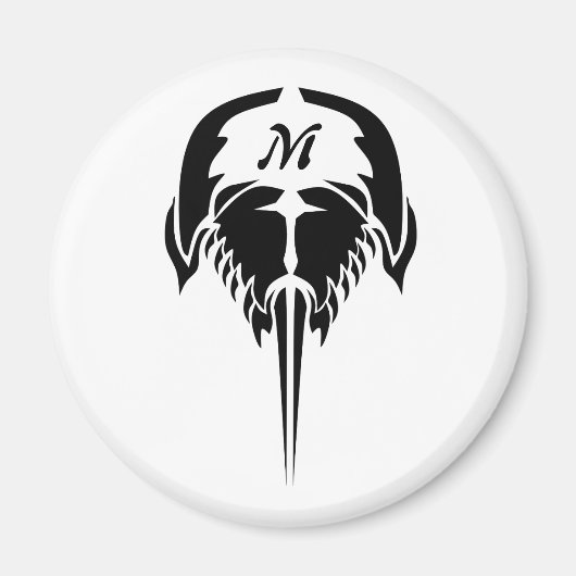 Horseshoe Crab im Stil der Tribal Tattoo Magnet (Vorne)