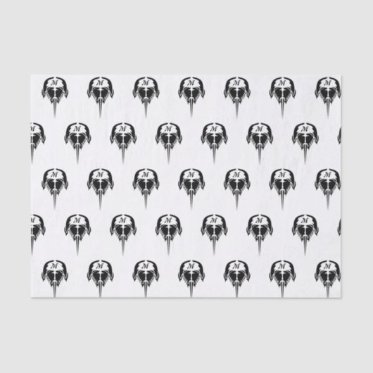 Horseshoe Crab im Stil der Tribal Tattoo Seidenpapier (Vorderseite)