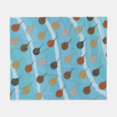 Horseshoe Crab Ocean Waves Fleecedecke (Vorderseite (Horizontal))