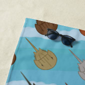 Horseshoe Crab Ocean Waves Strandtuch (Beispiel)