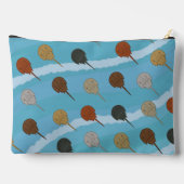 Horseshoe Crab Ocean Waves Zubehörtasche (Rückseite)