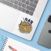 Horseshoe Crab Sticker (Laptop mit iPhone)