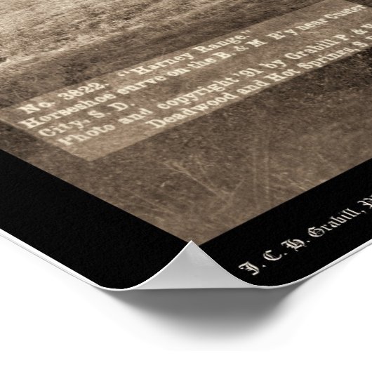 Horseshoe Curve bei Custer City SD 1891 Poster (Ecke)