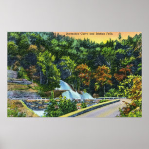 Horseshoe Curve View of Bastion Falls Poster
