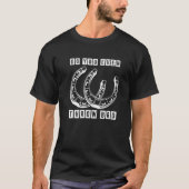 Horseshoe Do You Even Throw Bro Funny Pitching Tos T-Shirt (Vorderseite)