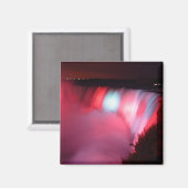 Horseshoe Falls at Niagara Red Blue Lights Magnet (Vorderseite/Rückseite)