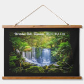 Horseshoe Falls Australia Custom Text Wandteppich Mit Holzrahmen (Vorne)