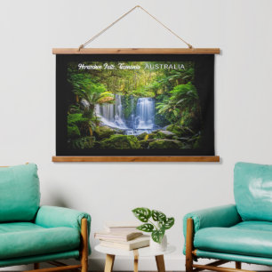 Horseshoe Falls Australia Custom Text Wandteppich Mit Holzrahmen