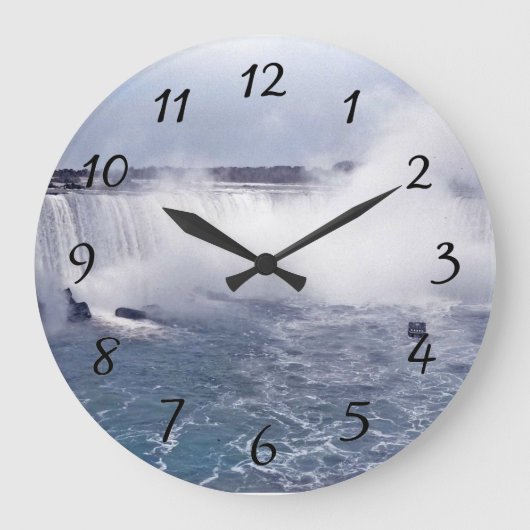 Horseshoe Falls Große Wanduhr (Vorderseite)