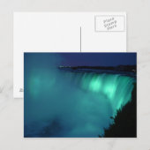 Horseshoe Falls Niagara Falls Aqua Glow Postcard Postkarte (Vorne/Hinten)