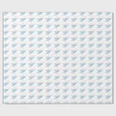 Horseshoe Feathers Wrapping Paper Geschenkpapier (Flach)