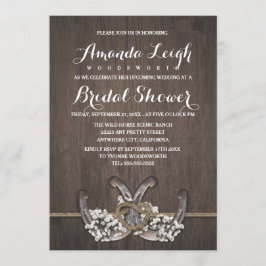 Horseshoe Gipskraut Bridal Dusche Einladungen