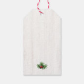 Horseshoe Greenery Berries Frohe WeihnachtsNAME Geschenkanhänger (Rückseite)