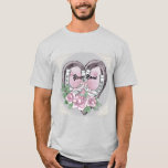 Horseshoe Hearts Hochzeitsfest T - Shirt<br><div class="desc">Horseshoe Hearts Hochzeitsgeschenke, Hochzeitsbekleidung, Hochzeitsgeschenke, Hochzeitsgeschenke von ArtMuvz Illustration. Passend für Hochzeitskleidung, Empfang, Probe-Dinner-Kleidung.Ein Aquarellherz mit Rose und zwei Hufeisen, verbunden mit Band. Feiern Sie Ihre Liebe stilvoll mit unseren Hochzeitsdesigns, Ideal für Braut, Bräutigam, Hochzeitsfeier und Gäste. Sie können mit Ihren Namen oder Ihrem Hochzeitsdatum personalisieren. Ideal für Hochzeitsveranstaltungen. Lassen...</div>