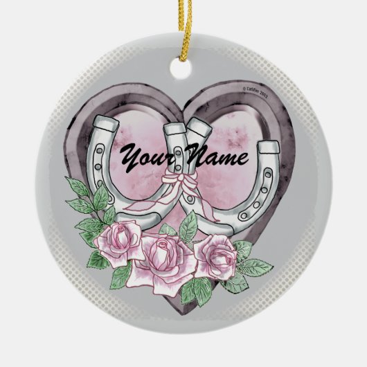 Horseshoe Hearts Ornamente (Vorne)