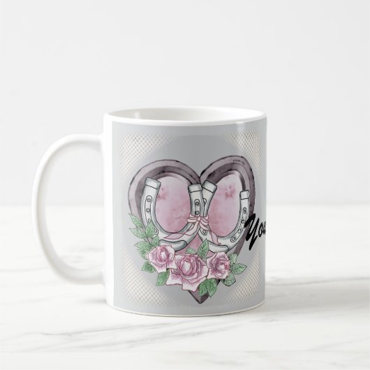 Horseshoe Hearts Tasse (Links)