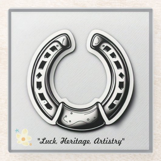 "Horseshoe Heritage Tattoo" Glasuntersetzer (Vorderseite)