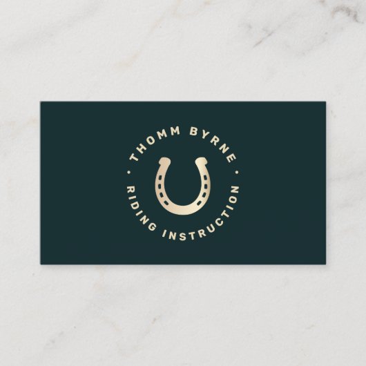Horseshoe Horse Business Card Visitenkarte (Vorderseite)